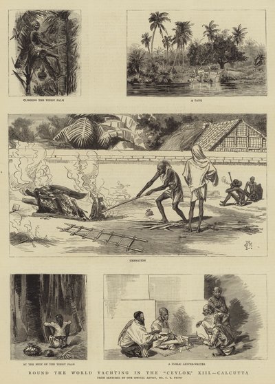 Tour du monde en yacht dans le Ceylan, XIII, Calcutta - Charles Edwin Fripp